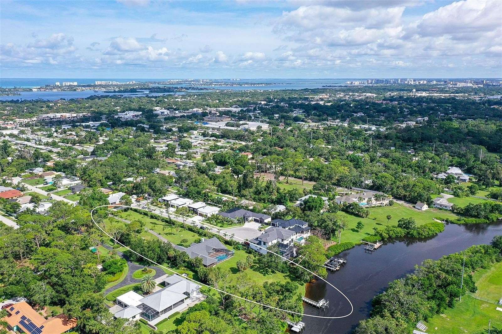 1.69 Acres of Land with Home for Lease in Sarasota, Florida