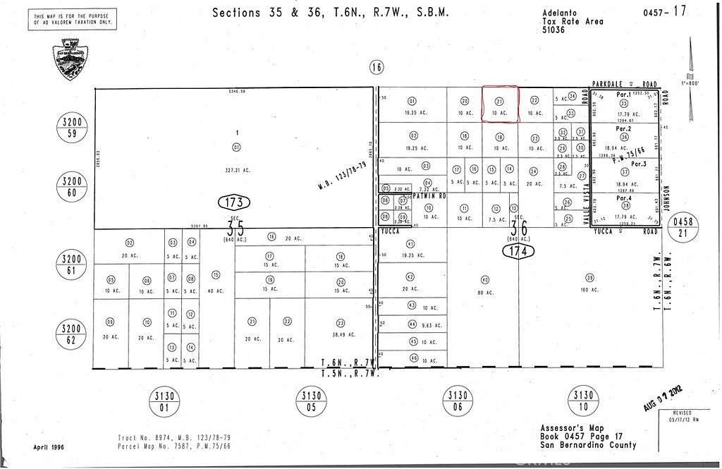 10 Acres of Land for Sale in Adelanto, California