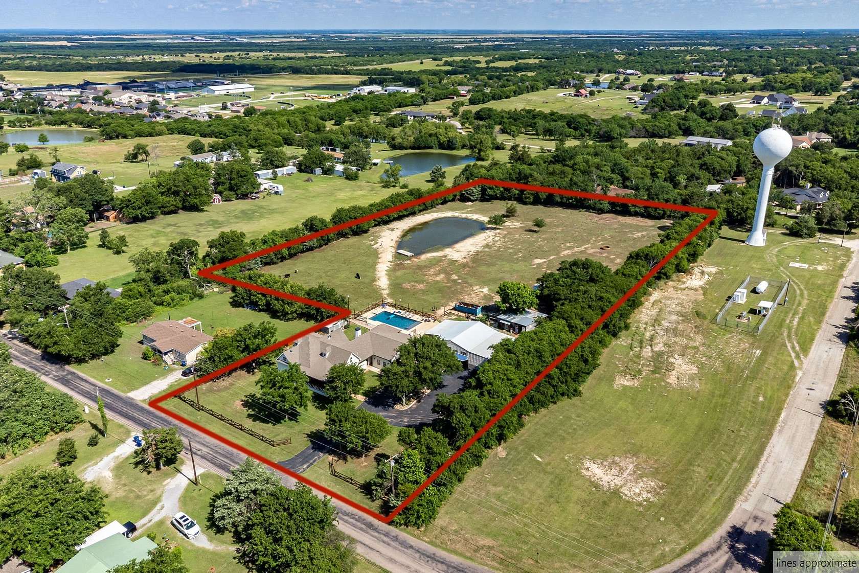 4 Acres of Land with Home for Sale in Gunter, Texas