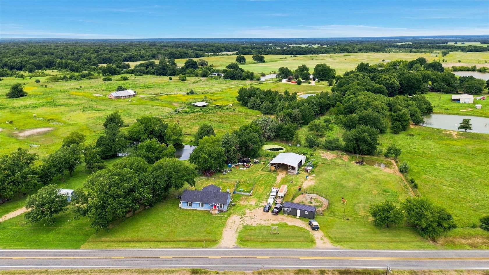 1.58 Acres of Land with Home for Sale in Telephone, Texas