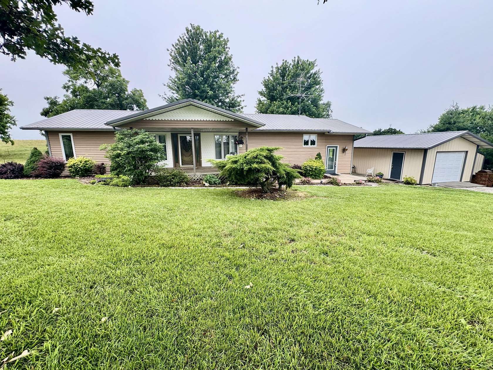 13 Acres of Land with Home for Sale in Exeter, Missouri
