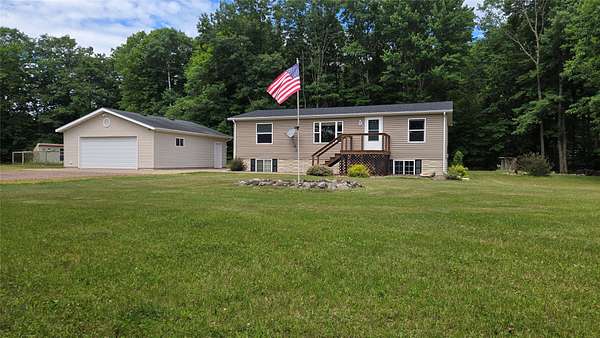 30 Acres of Recreational Land with Home for Sale in Bruce, Wisconsin