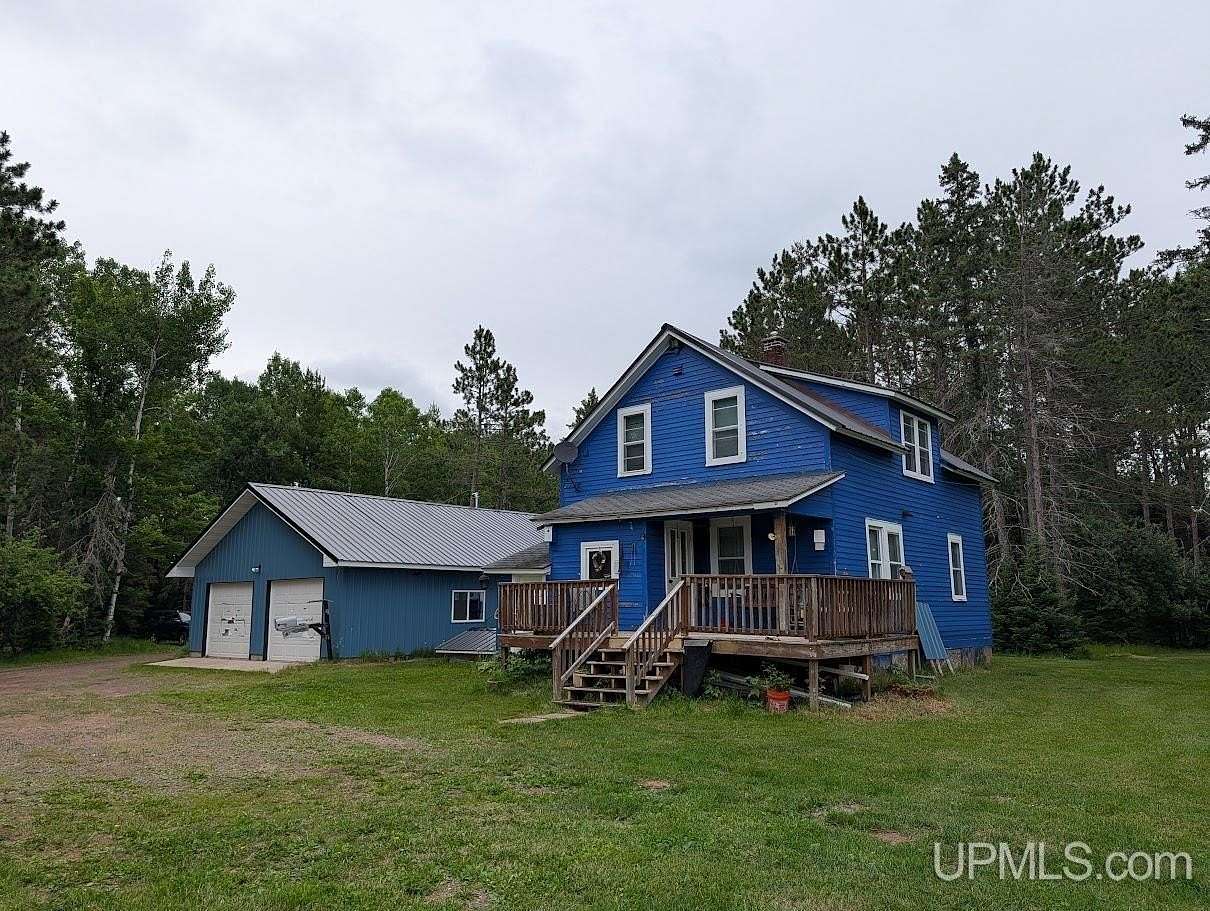 40 Acres of Recreational Land with Home for Sale in Bruce Crossing, Michigan