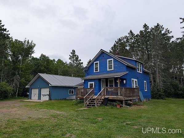 40 Acres of Recreational Land with Home for Sale in Bruce Crossing, Michigan