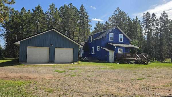 40 Acres of Recreational Land with Home for Sale in Bruce Crossing, Michigan