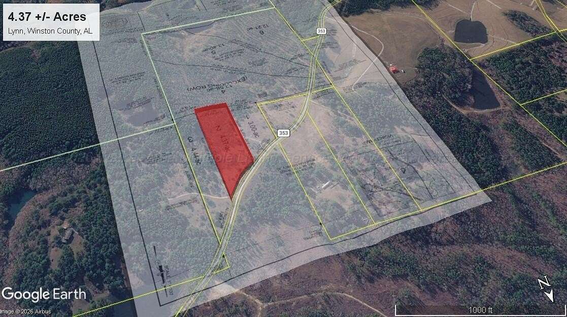 4.37 Acres of Residential Land for Sale in Lynn, Alabama