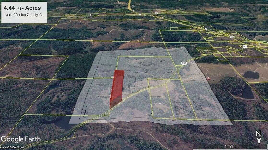 4.44 Acres of Residential Land for Sale in Lynn, Alabama