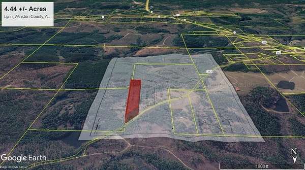 4.44 Acres of Residential Land for Sale in Lynn, Alabama