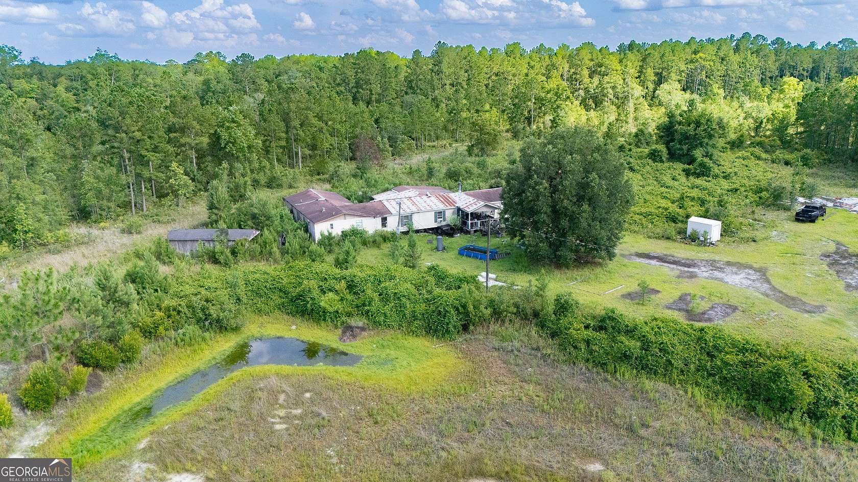10 Acres of Land with Home for Sale in Ludowici, Georgia