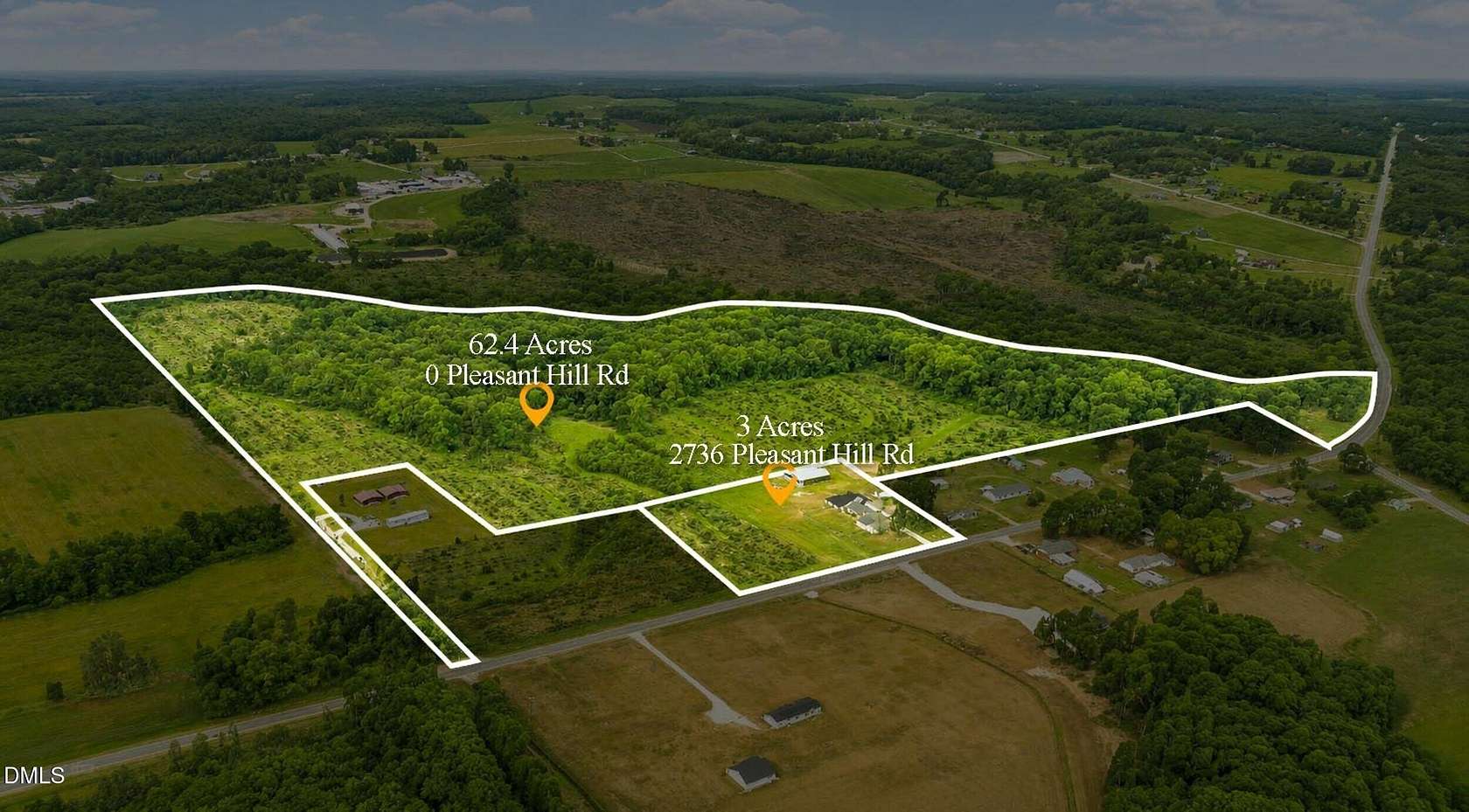 62.4 Acres of Land for Sale in Rocky Mount, North Carolina