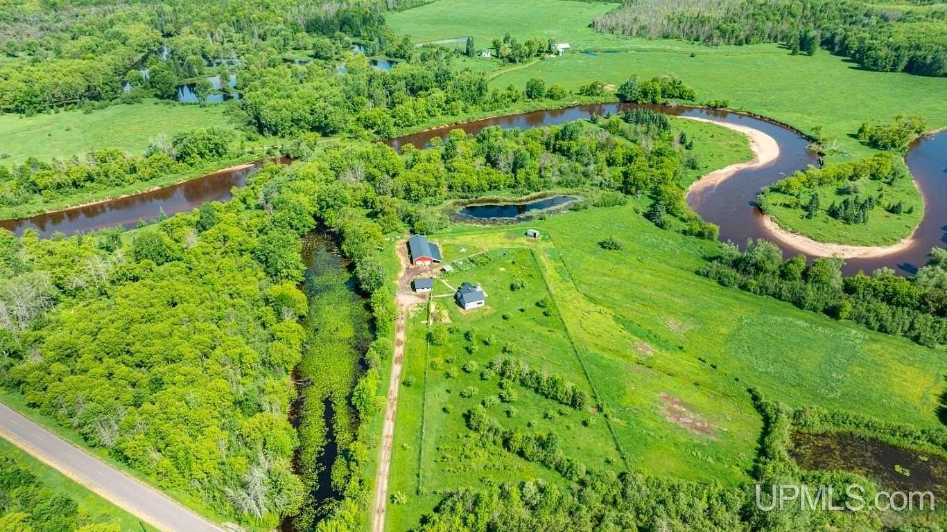 110 Acres of Land with Home for Sale in Baraga, Michigan