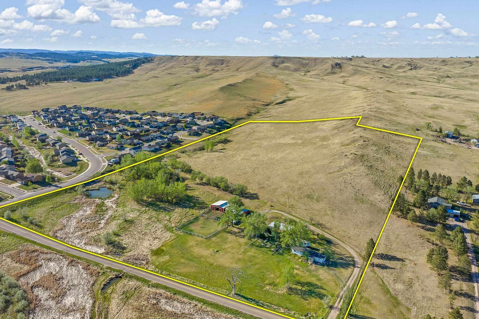21.9 Acres of Land with Home for Sale in Rapid City, South Dakota