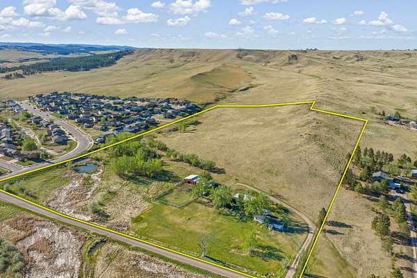 21.9 Acres of Land with Home for Sale in Rapid City, South Dakota