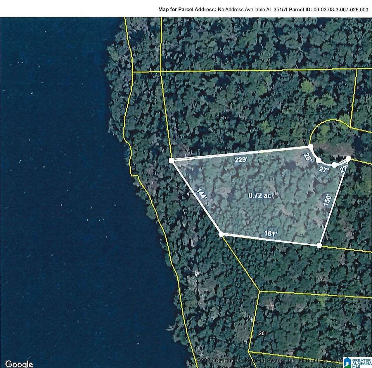 0.72 Acres of Land for Sale in Sylacauga, Alabama