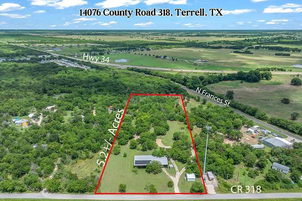 5.2 Acres of Residential Land for Sale in Terrell, Texas