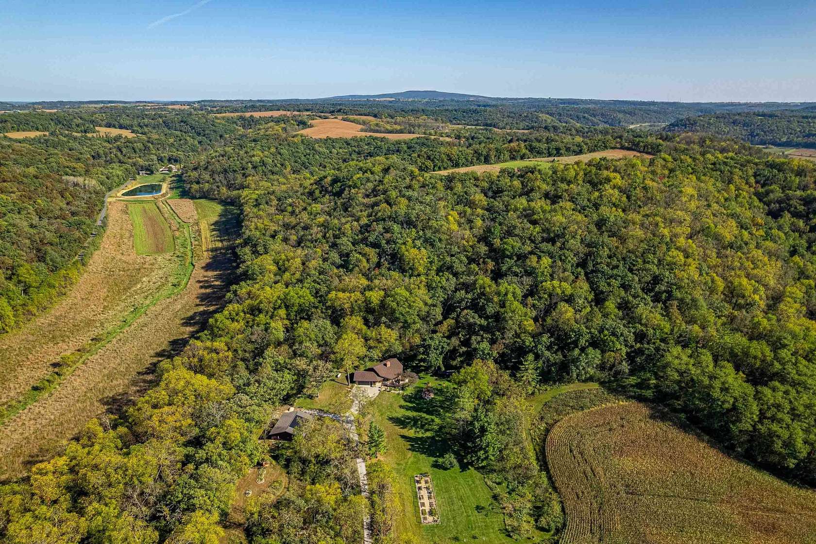44 Acres of Land with Home for Sale in Arena, Wisconsin