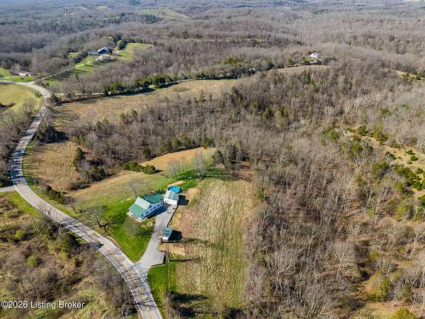 46 Acres of Recreational Land with Home for Sale in Owenton, Kentucky