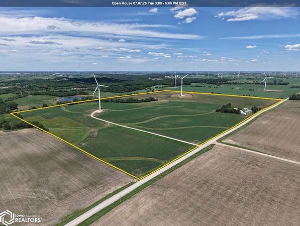 3 Acres of Land with Home for Sale in Hampton, Iowa