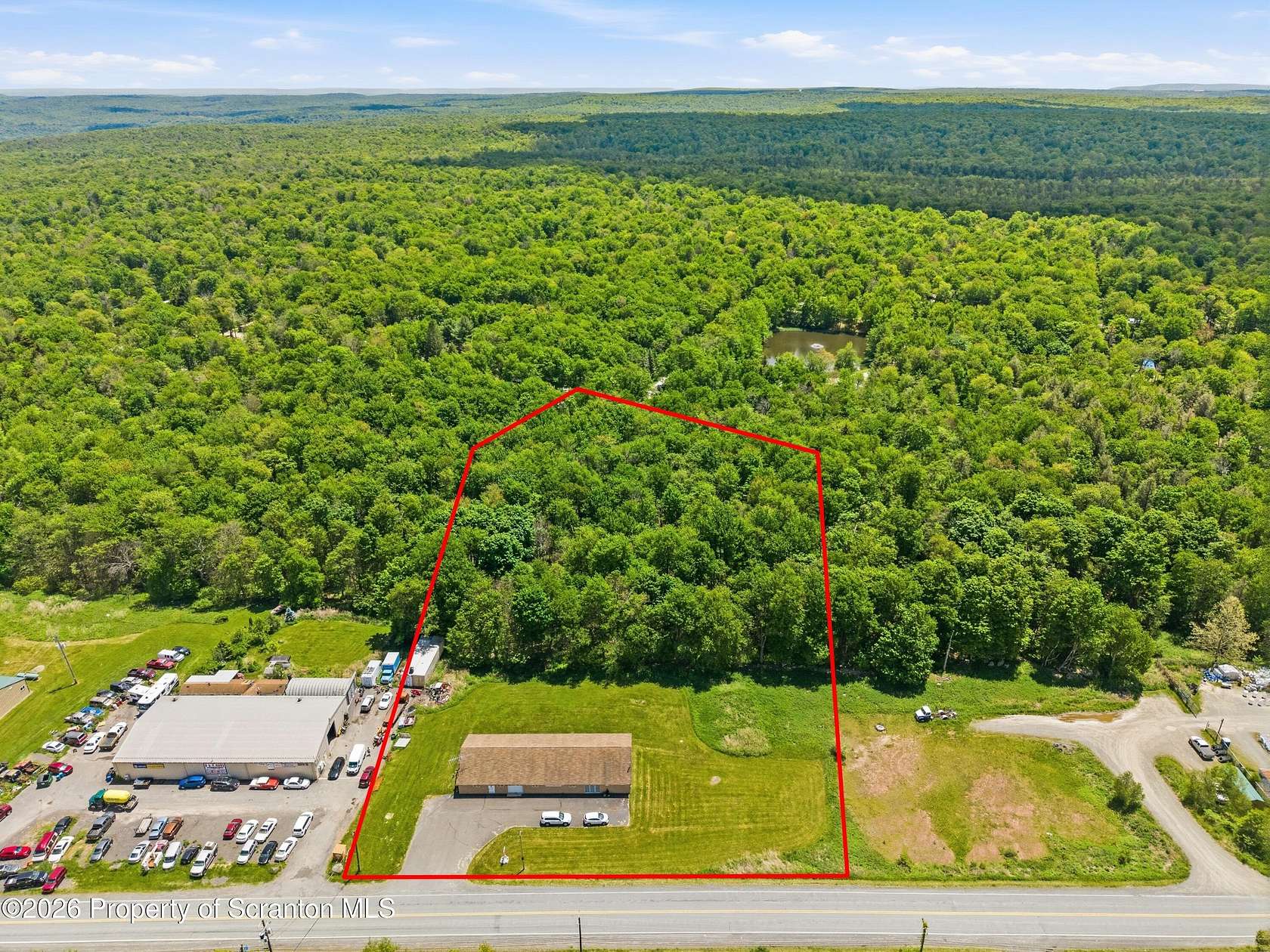 3.55 Acres of Improved Commercial Land for Sale in Gouldsboro, Pennsylvania