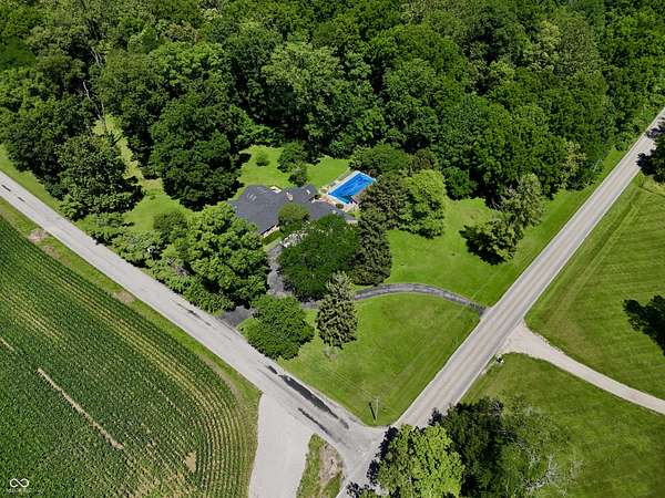 6.33 Acres of Land with Home for Sale in Franklin, Indiana