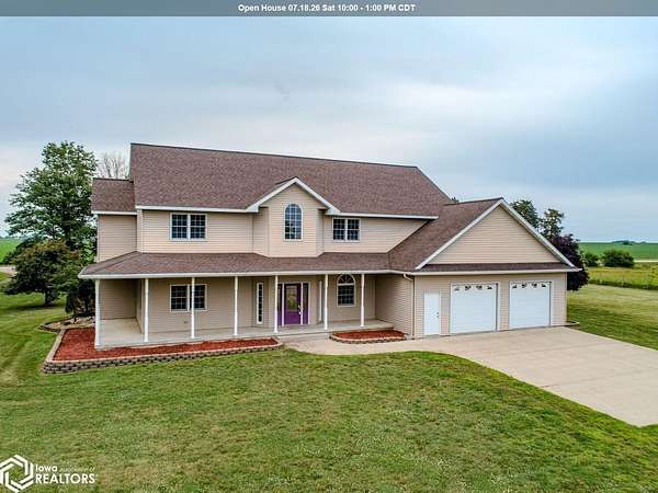 9 Acres of Land with Home for Sale in Rockwell, Iowa