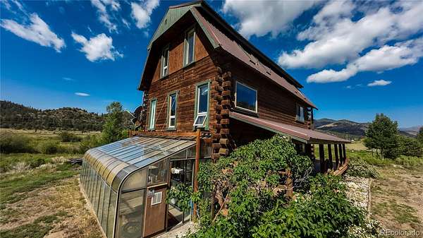 14.3 Acres of Recreational Land with Home for Sale in Villa Grove, Colorado