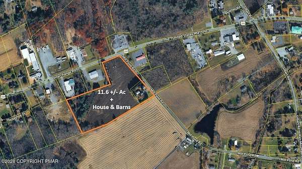 11.6 Acres of Improved Commercial Land for Sale in Gilbert, Pennsylvania