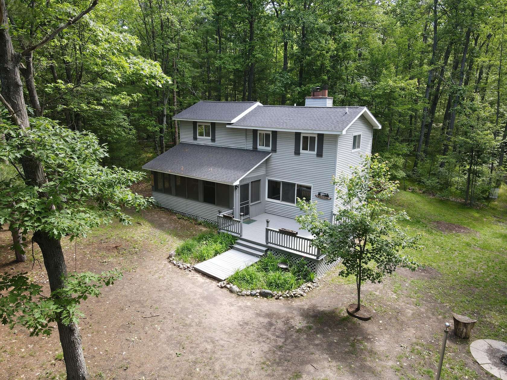 10.4 Acres of Land with Home for Sale in Roscommon, Michigan