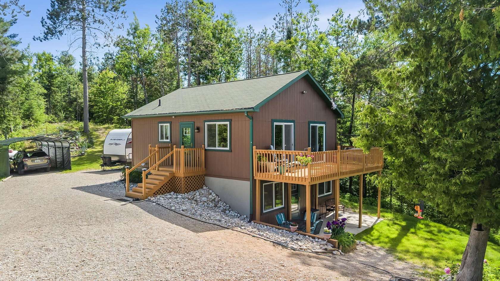 2.64 Acres of Land with Home for Sale in Wolverine, Michigan