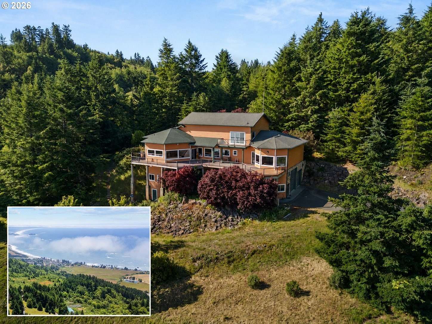 4.53 Acres of Land with Home for Sale in Brookings, Oregon