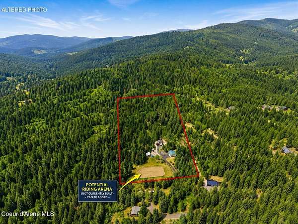 23.7 Acres of Land with Home for Sale in Rathdrum, Idaho