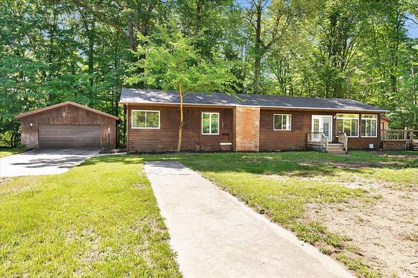 23.9 Acres of Recreational Land with Home for Sale in Fremont, Michigan