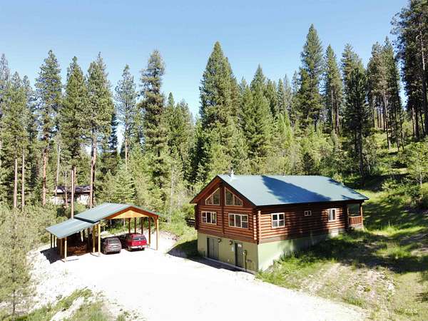 11.3 Acres of Recreational Land with Home for Sale in Idaho City, Idaho