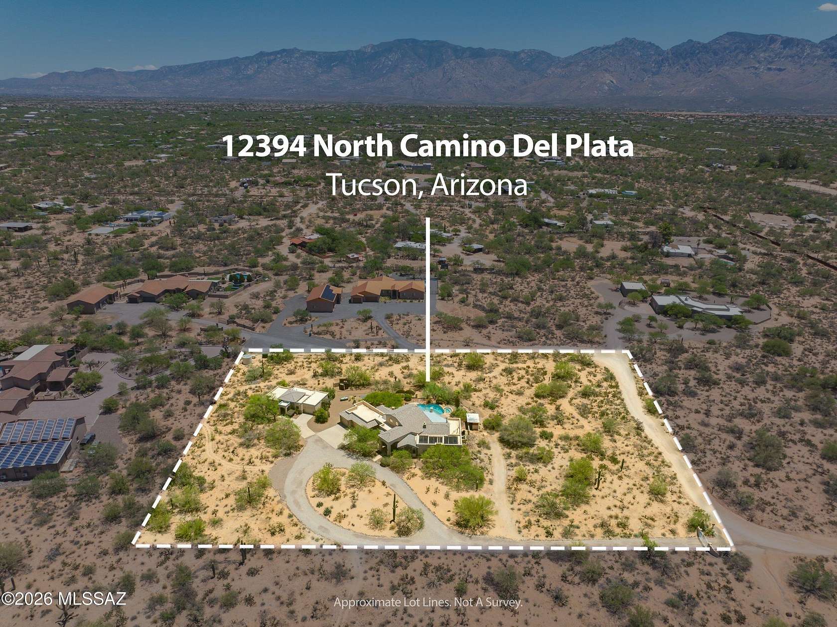 3.3 Acres of Land with Home for Sale in Tucson, Arizona