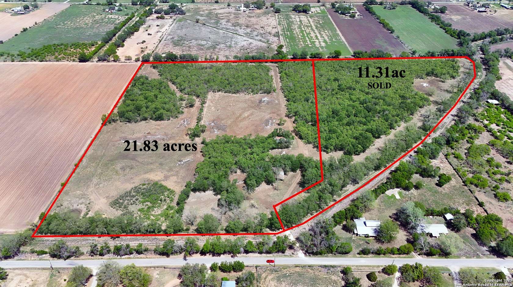 21.8 Acres of Land for Sale in Devine, Texas
