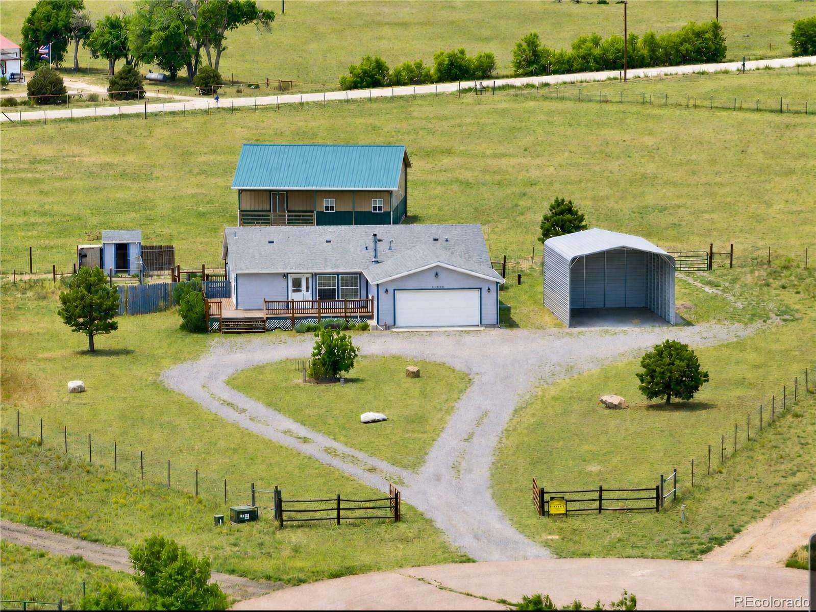 5.34 Acres of Land with Home for Sale in Calhan, Colorado
