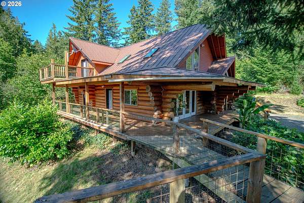 5.22 Acres of Land with Home for Sale in Eagle Creek, Oregon