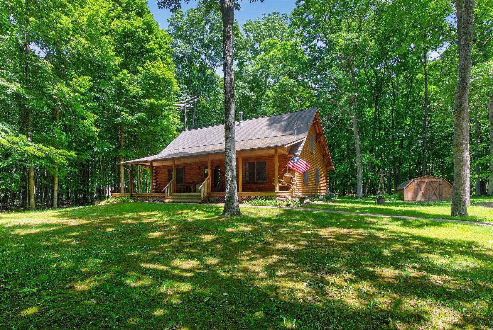 5 Acres of Land with Home for Sale in Horton, Michigan