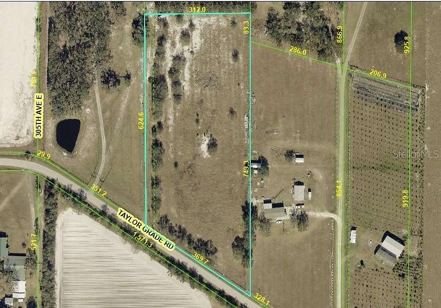 5.19 Acres of Land with Home for Sale in Duette, Florida
