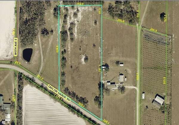 5.19 Acres of Land with Home for Sale in Duette, Florida