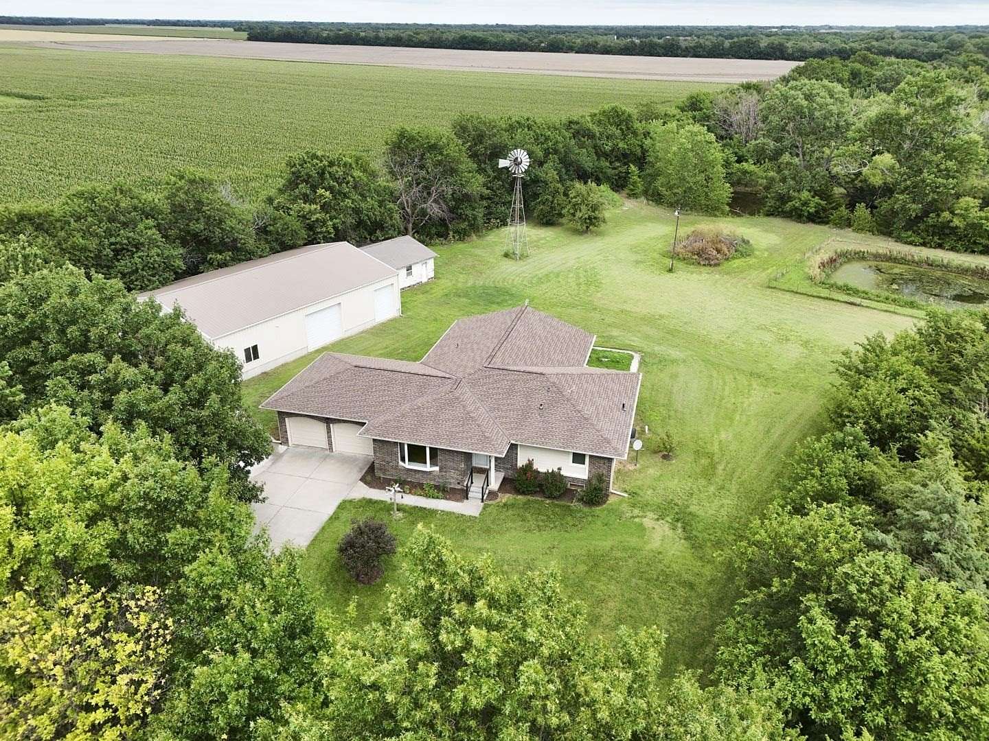 2.4 Acres of Land with Home for Sale in Sedgwick, Kansas