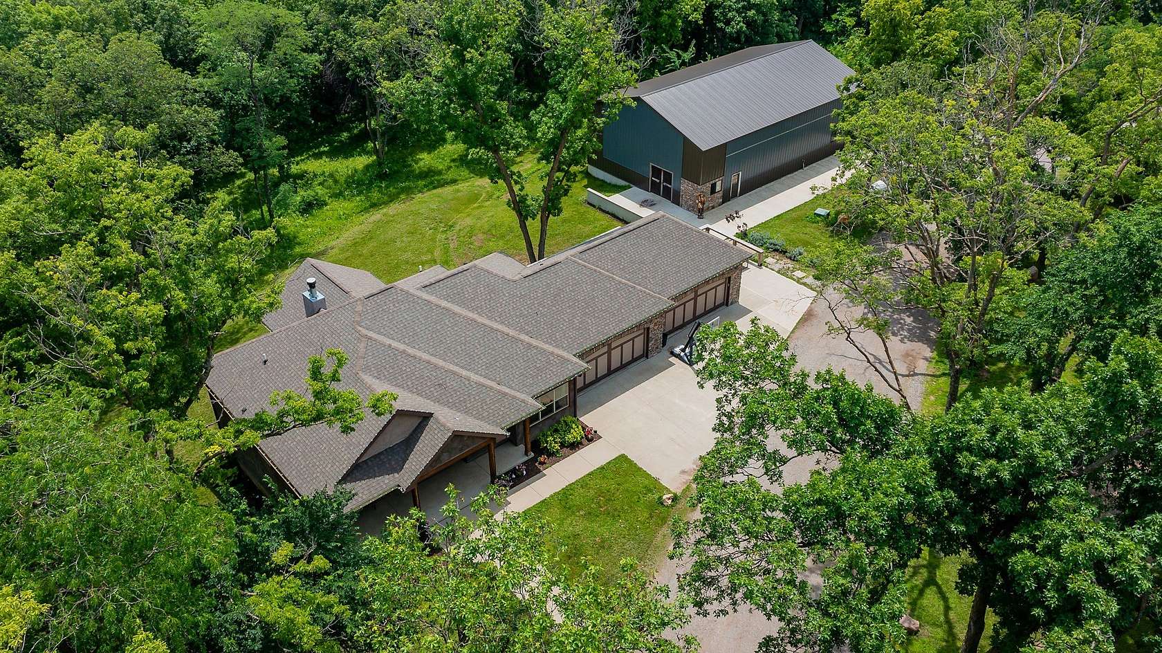 3 Acres of Land with Home for Sale in Van Meter, Iowa