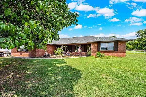 5 Acres of Land with Home for Sale in Indiahoma, Oklahoma