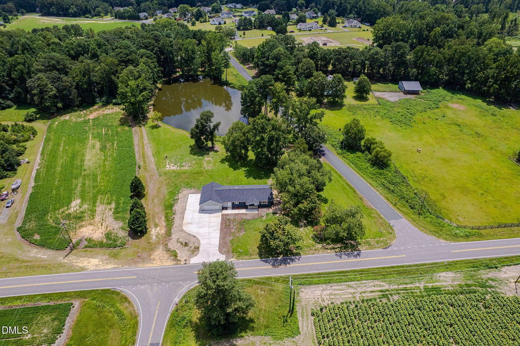 3.83 Acres of Land with Home for Sale in Fuquay-Varina, North Carolina