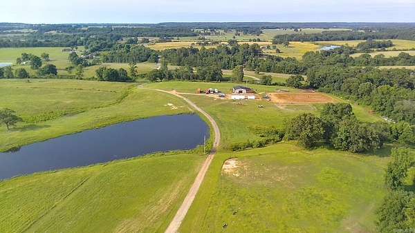 69.7 Acres of Land with Home for Sale in Rose Bud, Arkansas