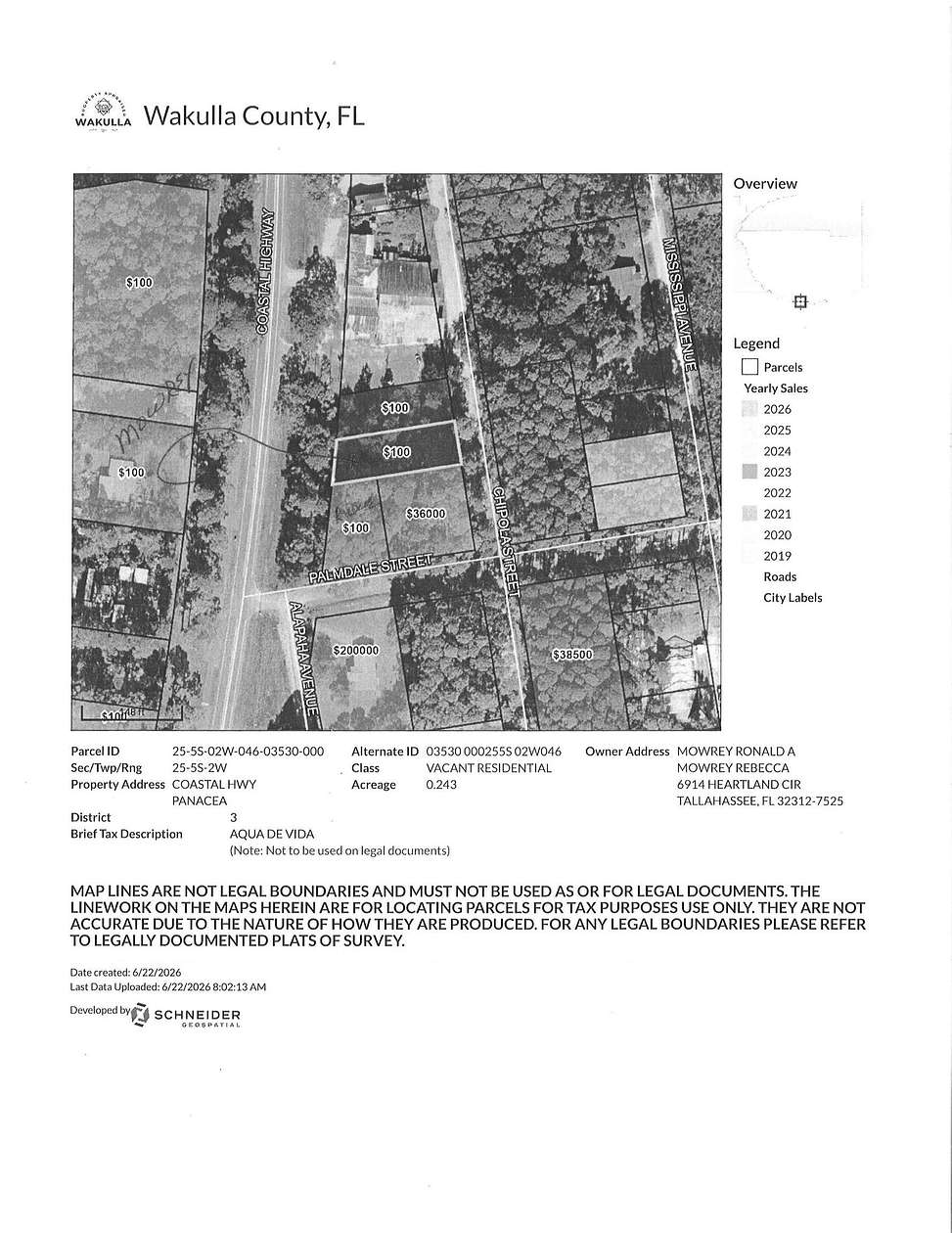 0.24 Acres of Land for Sale in Panacea, Florida