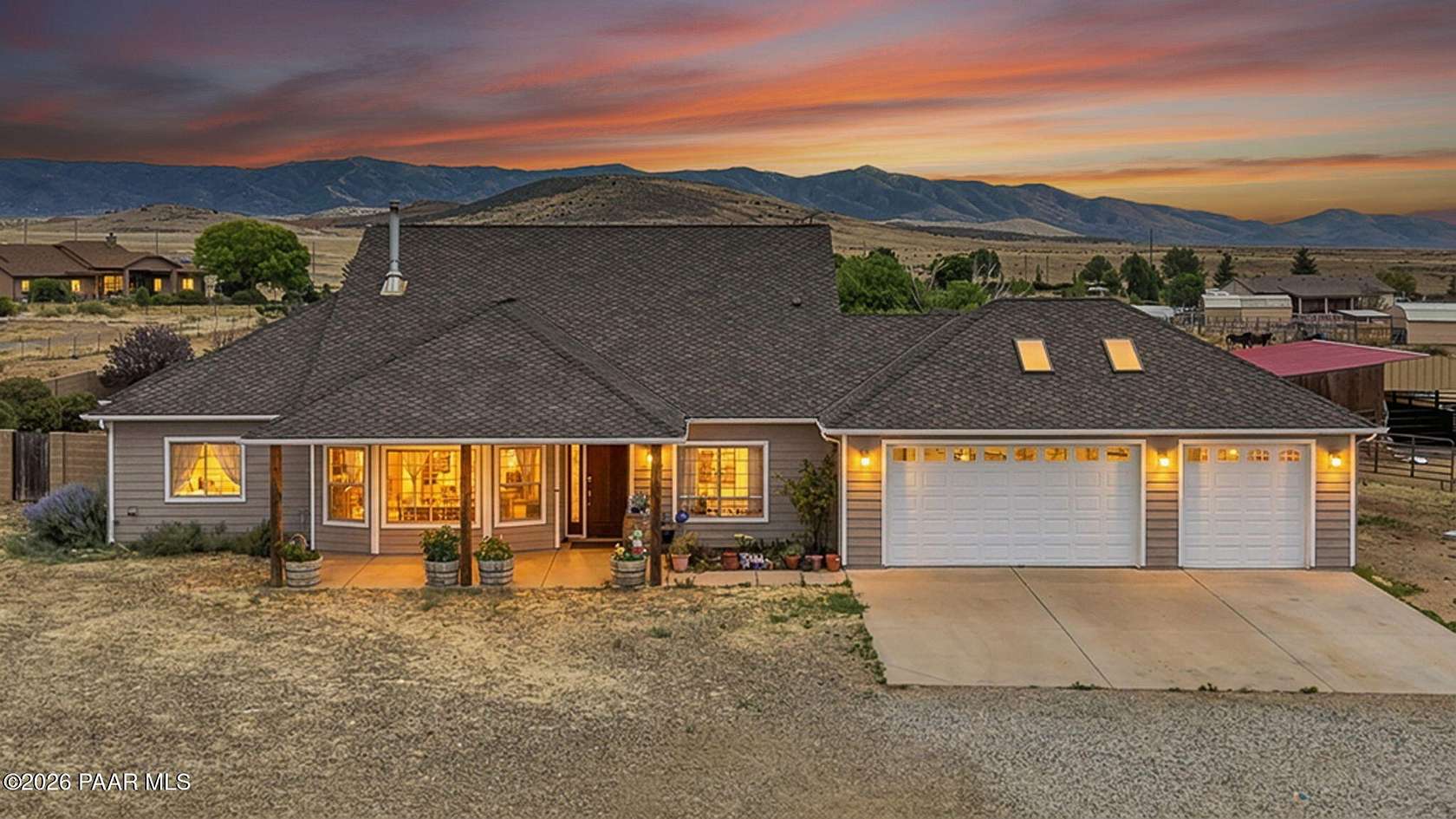 3 Acres of Land with Home for Sale in Prescott Valley, Arizona