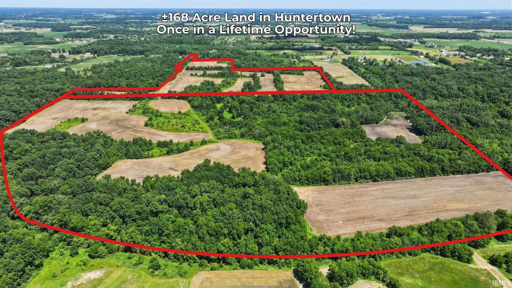 168 Acres of Recreational & Residential Land for Sale in Huntertown, Indiana