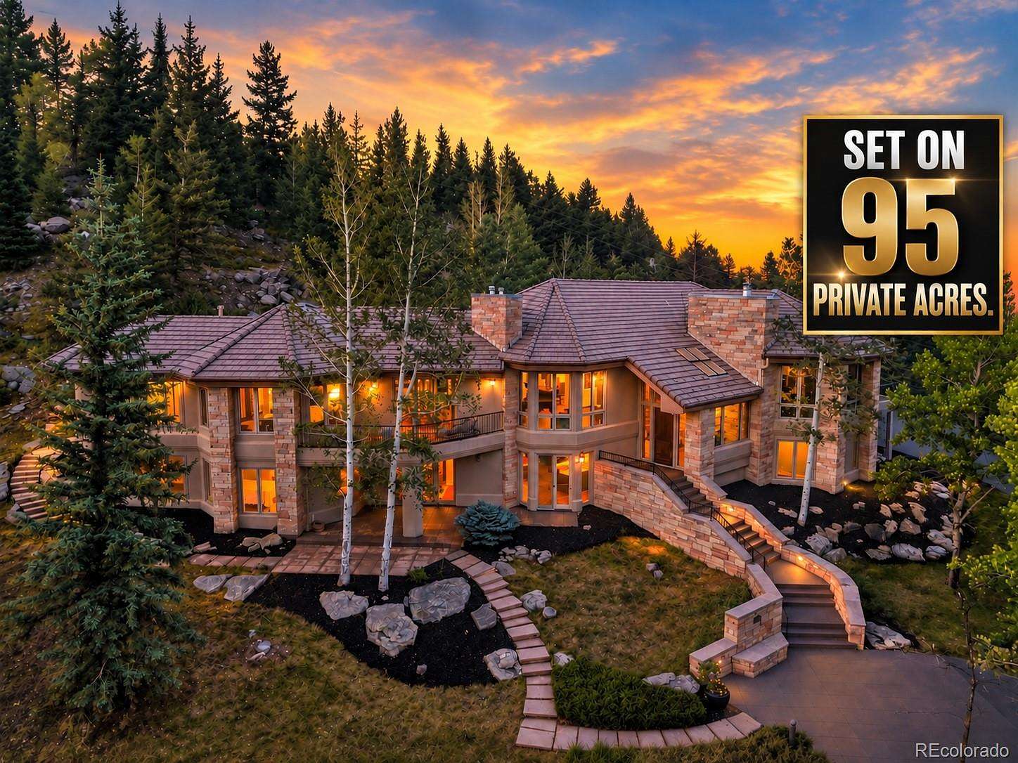 95 Acres of Land with Home for Sale in Evergreen, Colorado