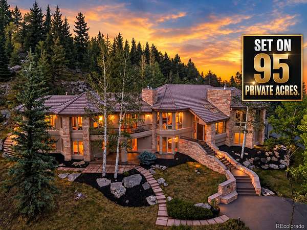 95 Acres of Land with Home for Sale in Evergreen, Colorado
